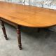 Former large oak farm table early 20th vintage