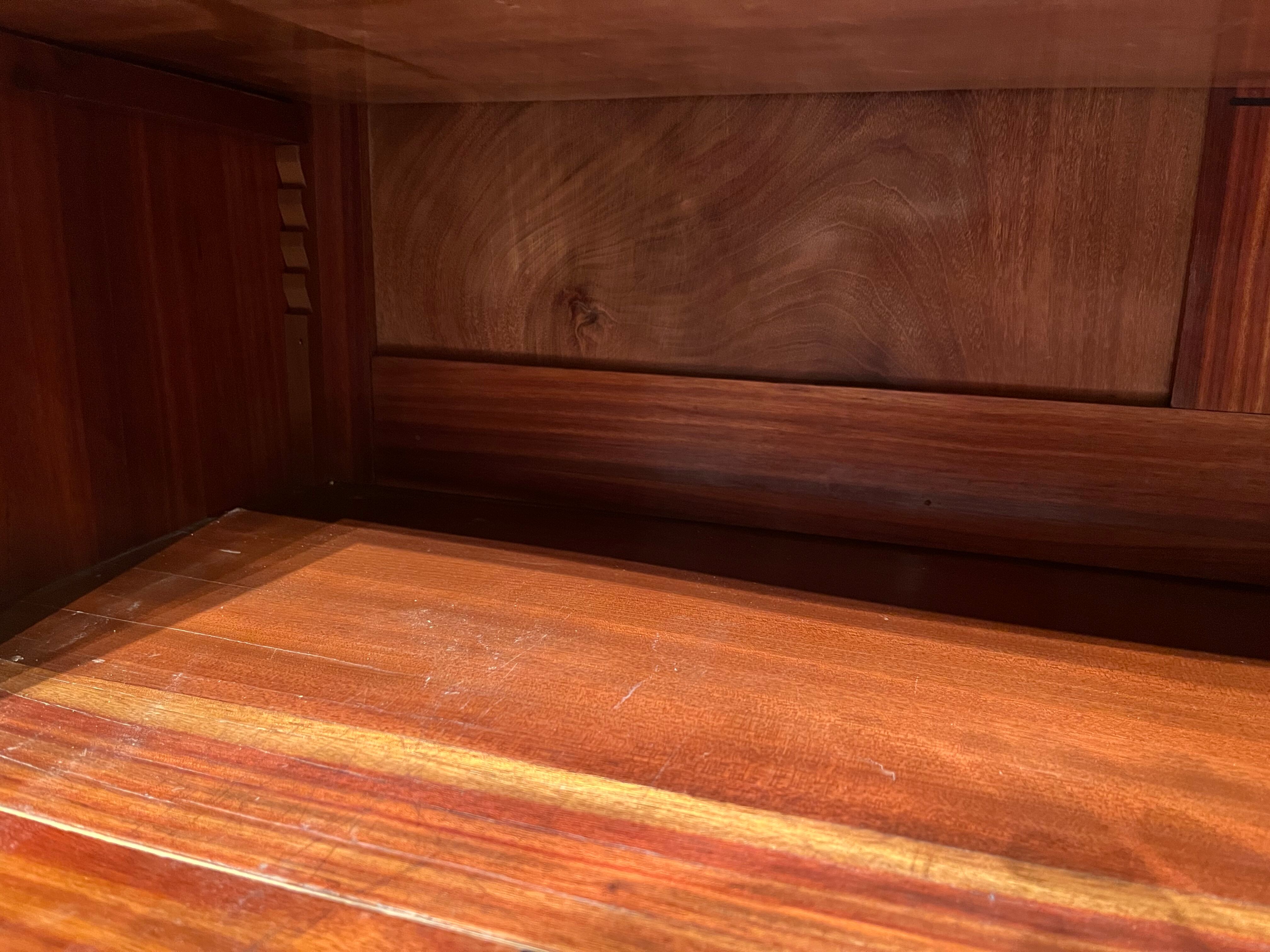 Marquetry sideboard Louis XV bronze 1940