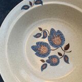 Hollow earthenware dish model sologne st Amand france vintage