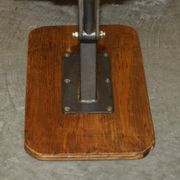 Six vintage mid-century modern folding stadium seats with new bases.