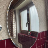 Art Deco pressed glass ceiling light Lumisec