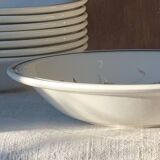 8 English deep plates Royal Tudor Crown Harvest