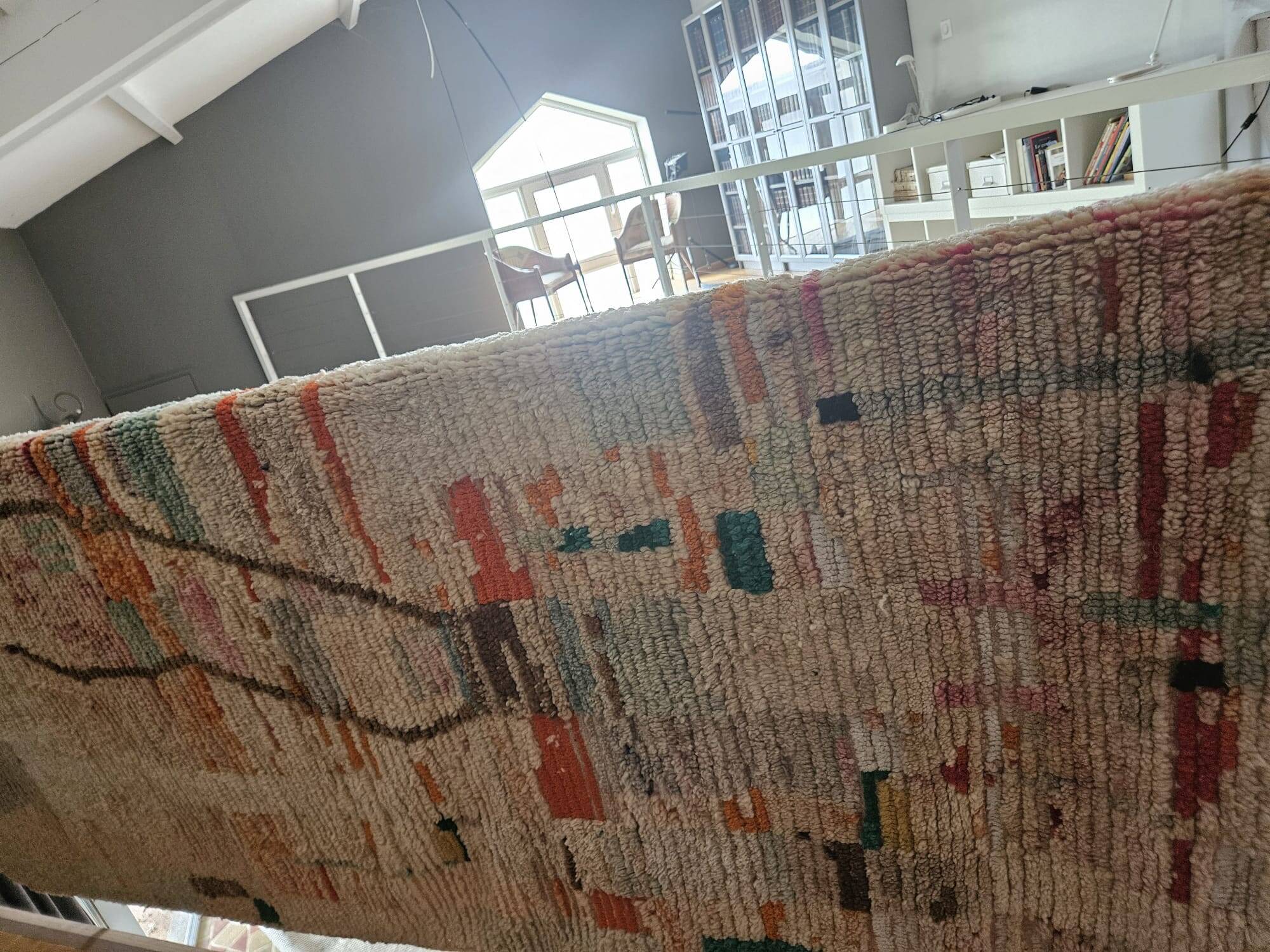 Berber Boujaad rug in coloured wool