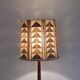 Scandinavian teak and leather floor lamp, 1960