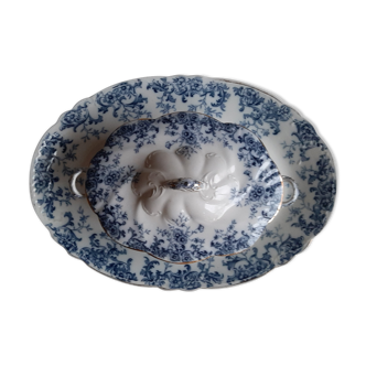 Late 19th Plat and English Oval Soupière W. Adams and Co,Tunstall