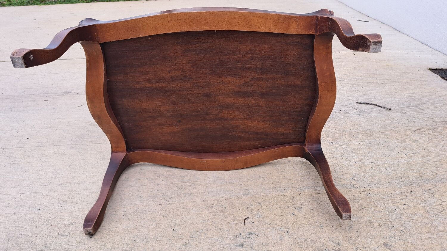 Wood and marble coffee table