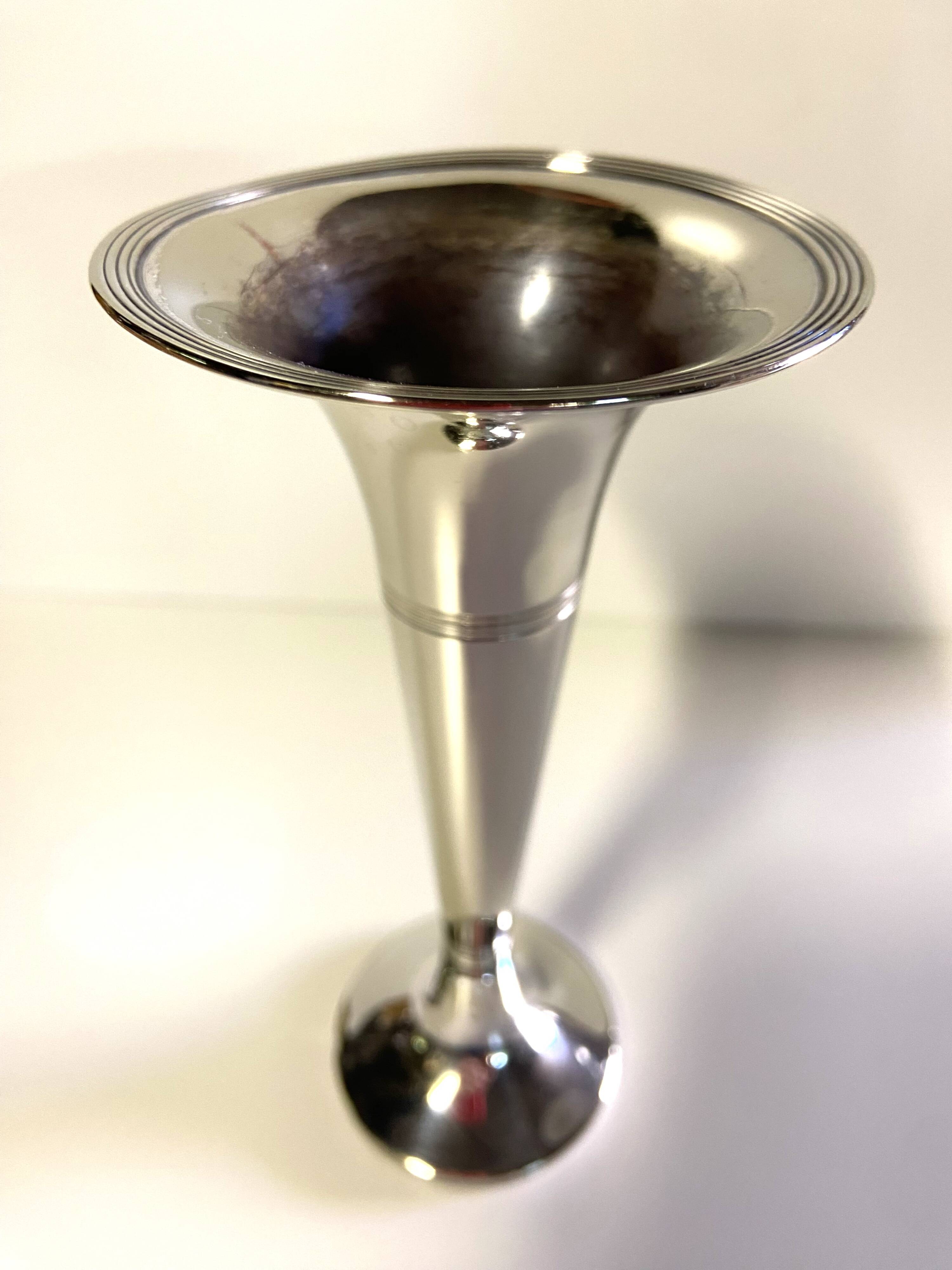 Lots of Small Antique Soliflore Vases Brass & Silver-Plated Bronze WMF Art Dec