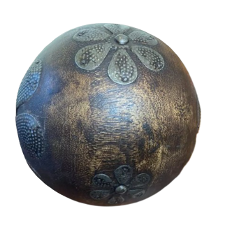 Old decorative wooden ball