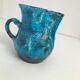 Pitcher in sea scum made main cyclope turquoise old earth cooked enamelled fat lava
