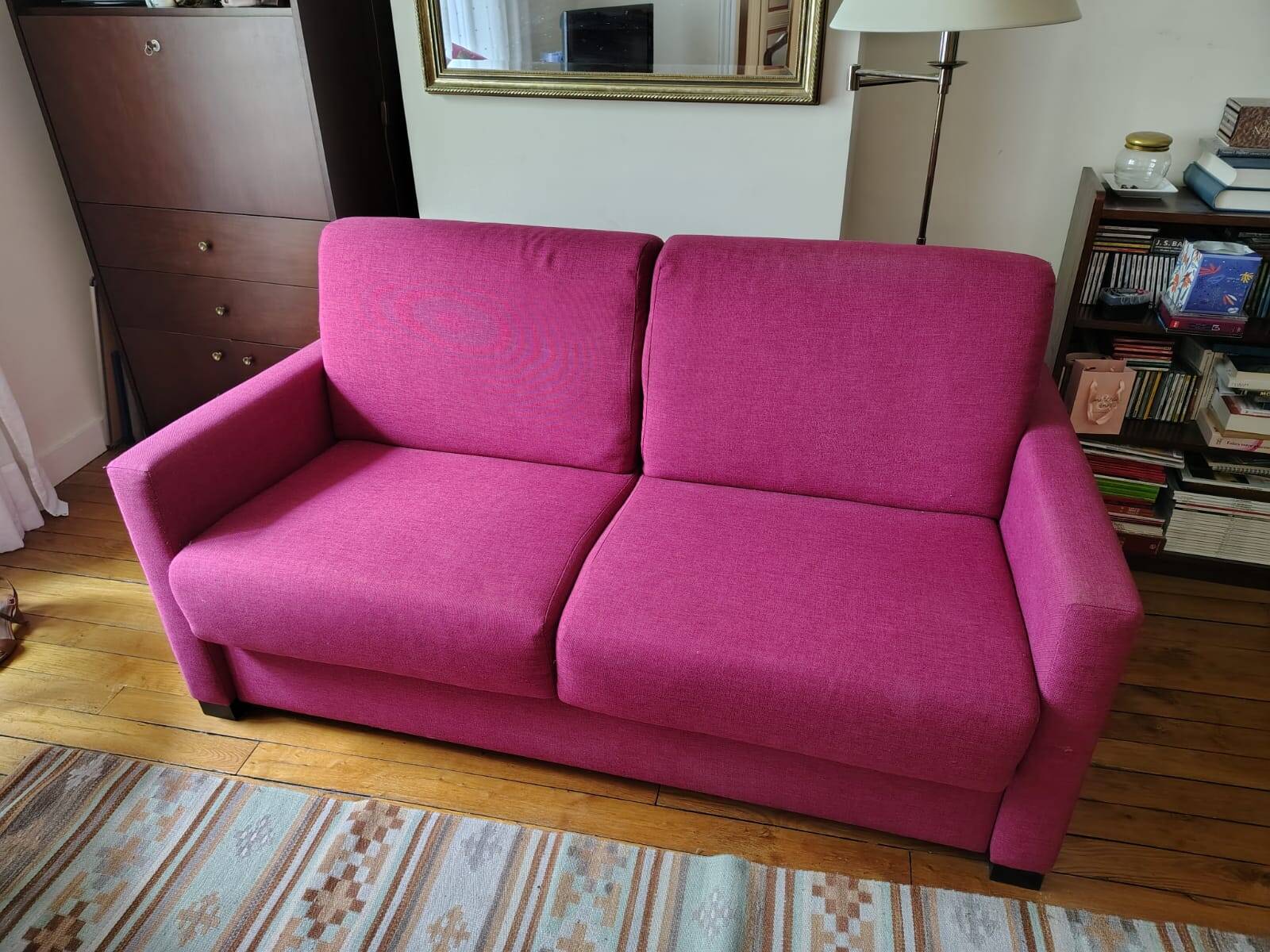 2-seater convertible sofa - made in France