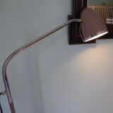 FLOOR lamp design COREP, lacquered steel taupe color, reclining
