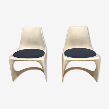 Deux chaises par Sten Ostergaard pour Cado 1970