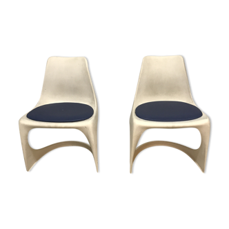 Deux chaises par Sten Ostergaard pour Cado 1970