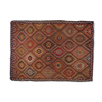 Anatolian handmade kilim rug 258 cm x 173 cm