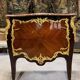 Jumping Commode in Marquetry and Gilded Bronzes Attributed to the House of Millet, 19th Century