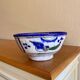 Ancient Persian ceramic bowl in Qajar style.