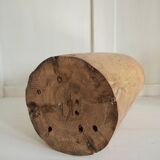 Vase XL en bois brutaliste