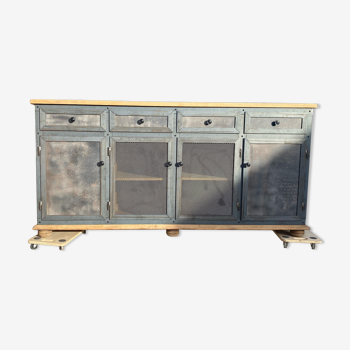 Steel wood sideboard