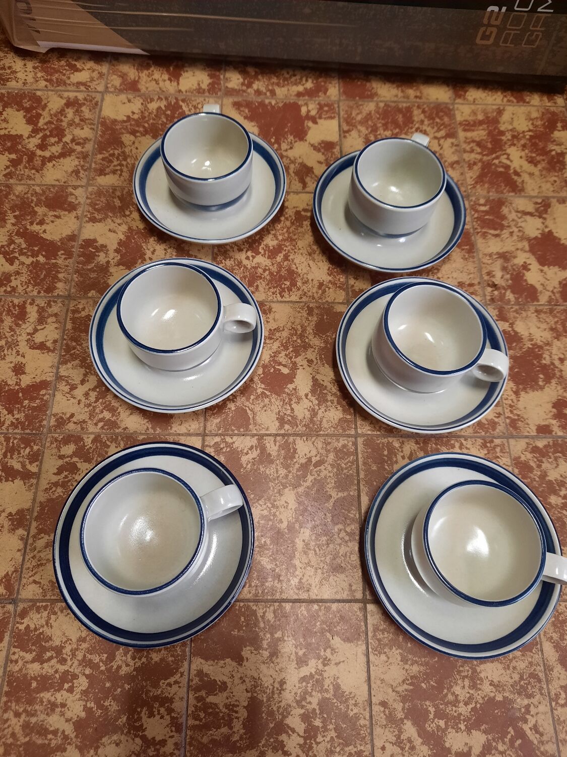 Set of 6 vintage ceramic cups