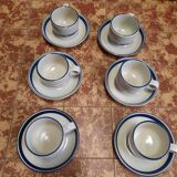 Set of 6 vintage ceramic cups