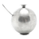 Mid-century modern sugar bowl, silver-plated brass, Poland, 1960s