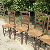 popup selency Materials - Set of 6 Straw Chairs