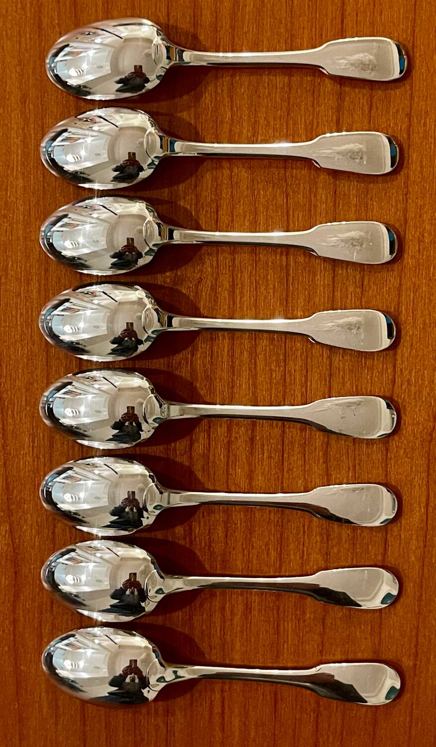 Christofle cluny 8 mocha spoons 10 cm excellent condition