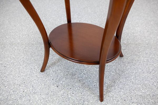 Table d'appoint ronde de style classique de la fin du 20e siècle / Table à coudre