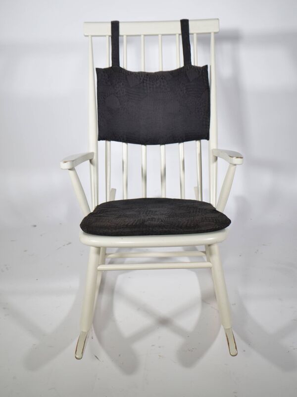 Fauteuil à bascule design suédois des années 1970