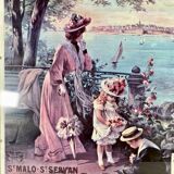 Affiche SNCF sur la Côte d'Emeraude