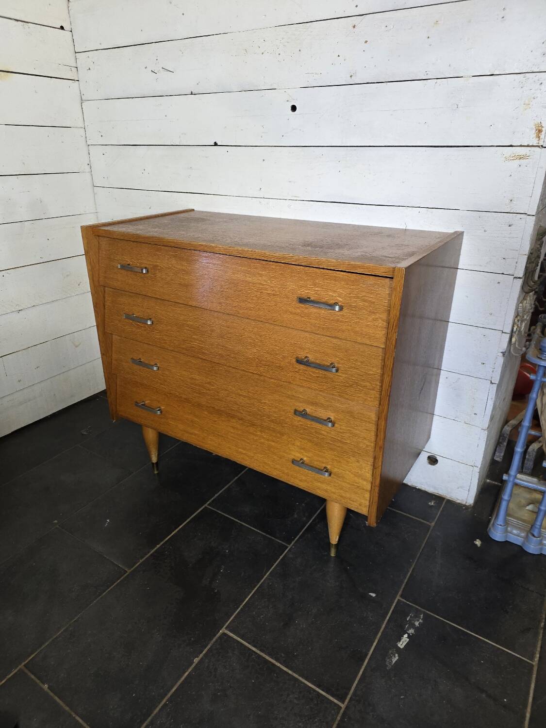 Vintage oak chest of drawers from the 60s