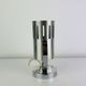 Aluminor wall light, brushed aluminium and chrome, 1960s.