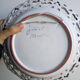 Decorative plate of Moustiers earthenware diameter 24 cm