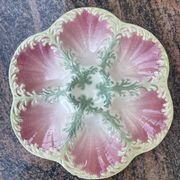 1 Kleber and Guerin oyster barbotine plate from St Clément
