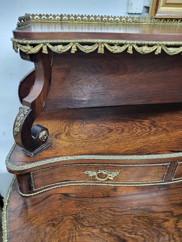 19th century rosewood stepped writing desk