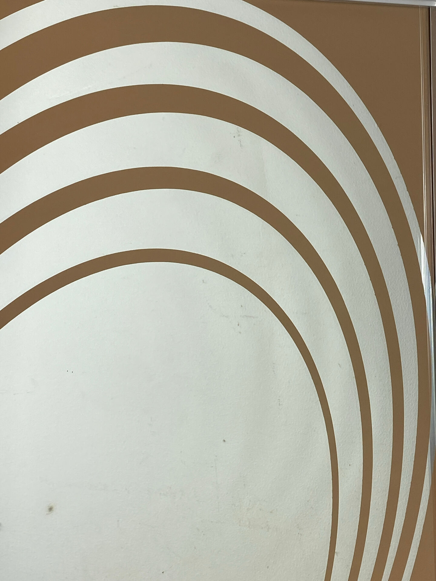Grand miroir  Op Art, années 70,  Made in England
