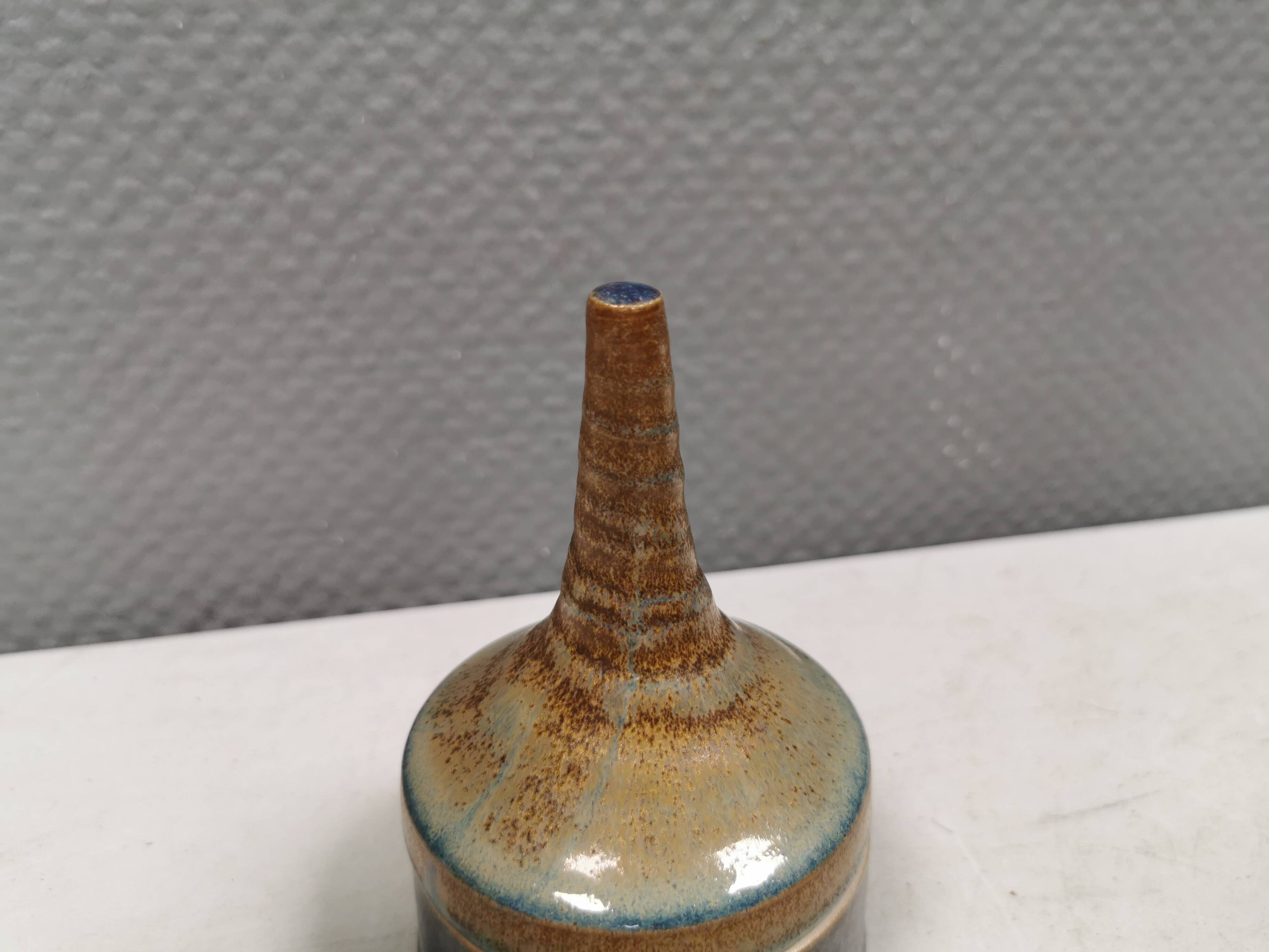 An incredibly beautiful lidded jar from Hampen Keramik, Denmark 1990s