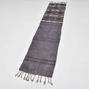 Mid Century Modern Kilim Runner Rug, Handmade Boho Hallway Carpet,56x244Cm