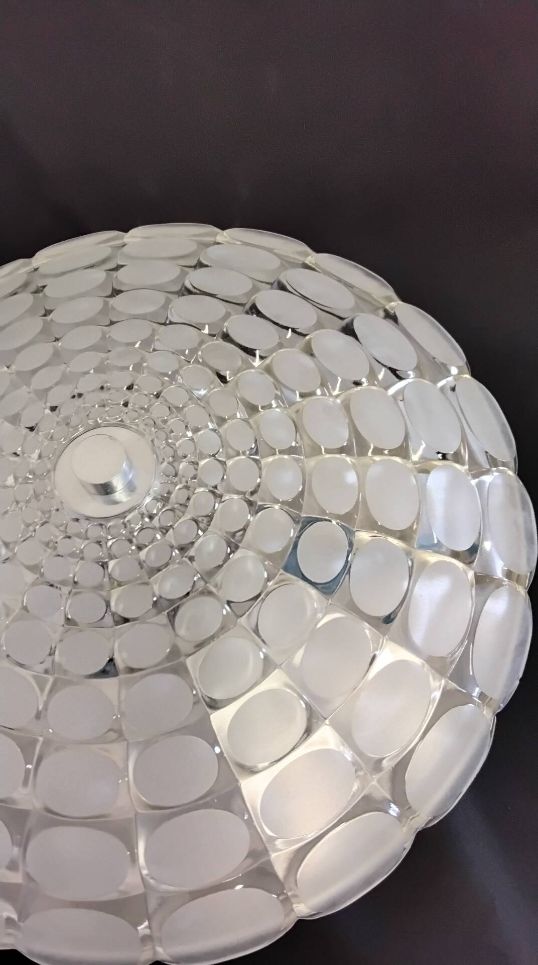 Glass ceiling light Peill & Putzler 1970s