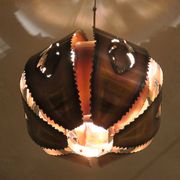 Brutalist pendant light, Denmark 1970s