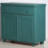 Ancienne commode de chambre vert émeraude (c.1920) #4