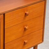 Scandinavian library in vintage teak 1960