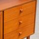 Scandinavian library in vintage teak 1960