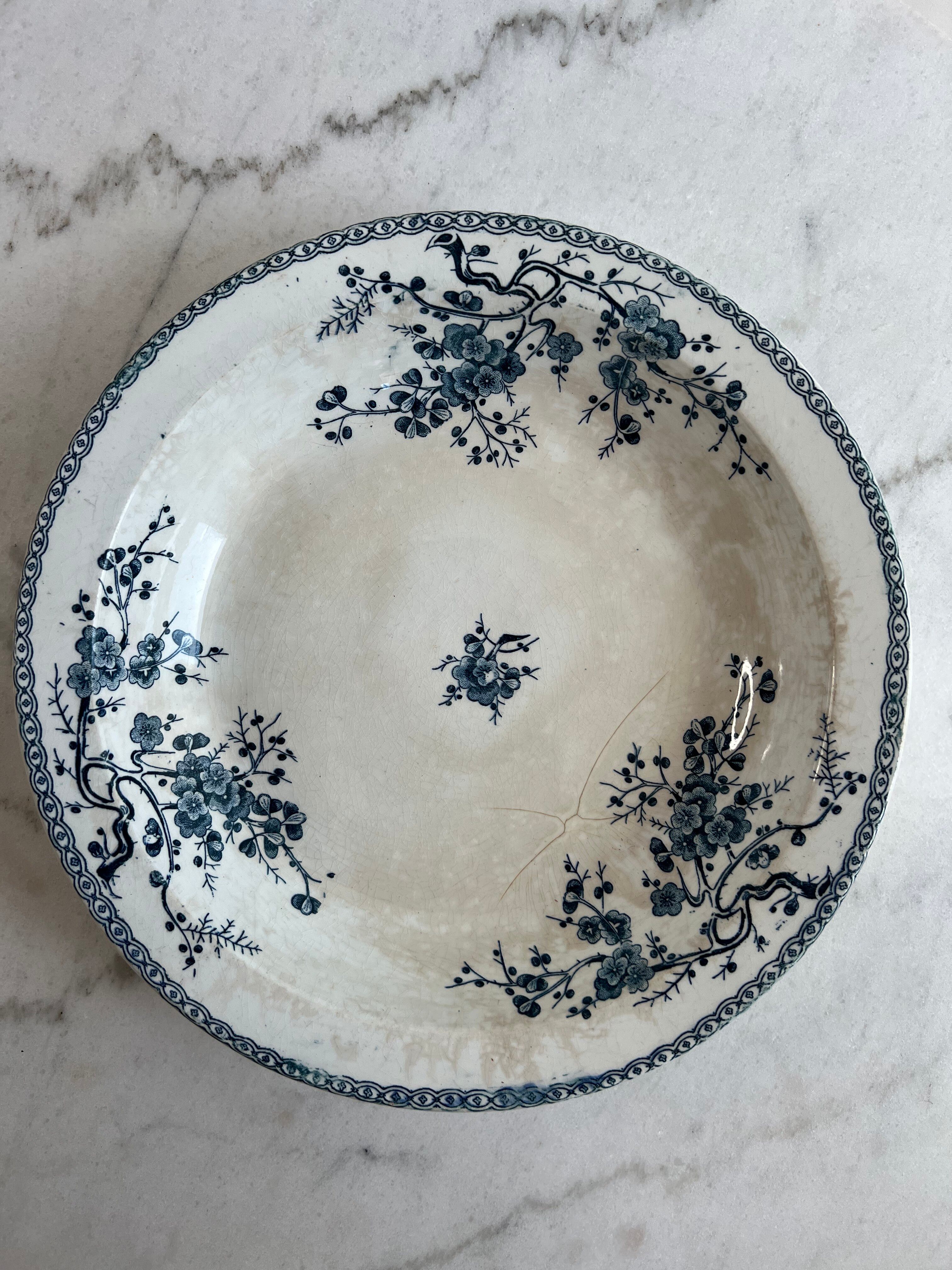 Gien ironstone Fleurette presentation plate