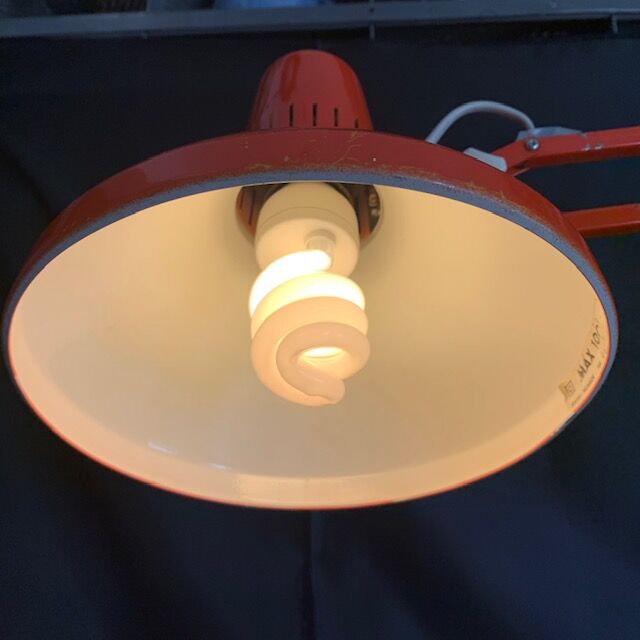 Ledu Suede architect lamp 1960