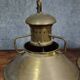 Pair of antique marine suspensions in gilded brass.