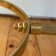 French neoclassical coffee table in brass and marble, circa 1960-70.