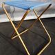 Vintage folding 1970 Lafuma king and gold