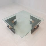 Fossil Stone Coffee Table, 1980s