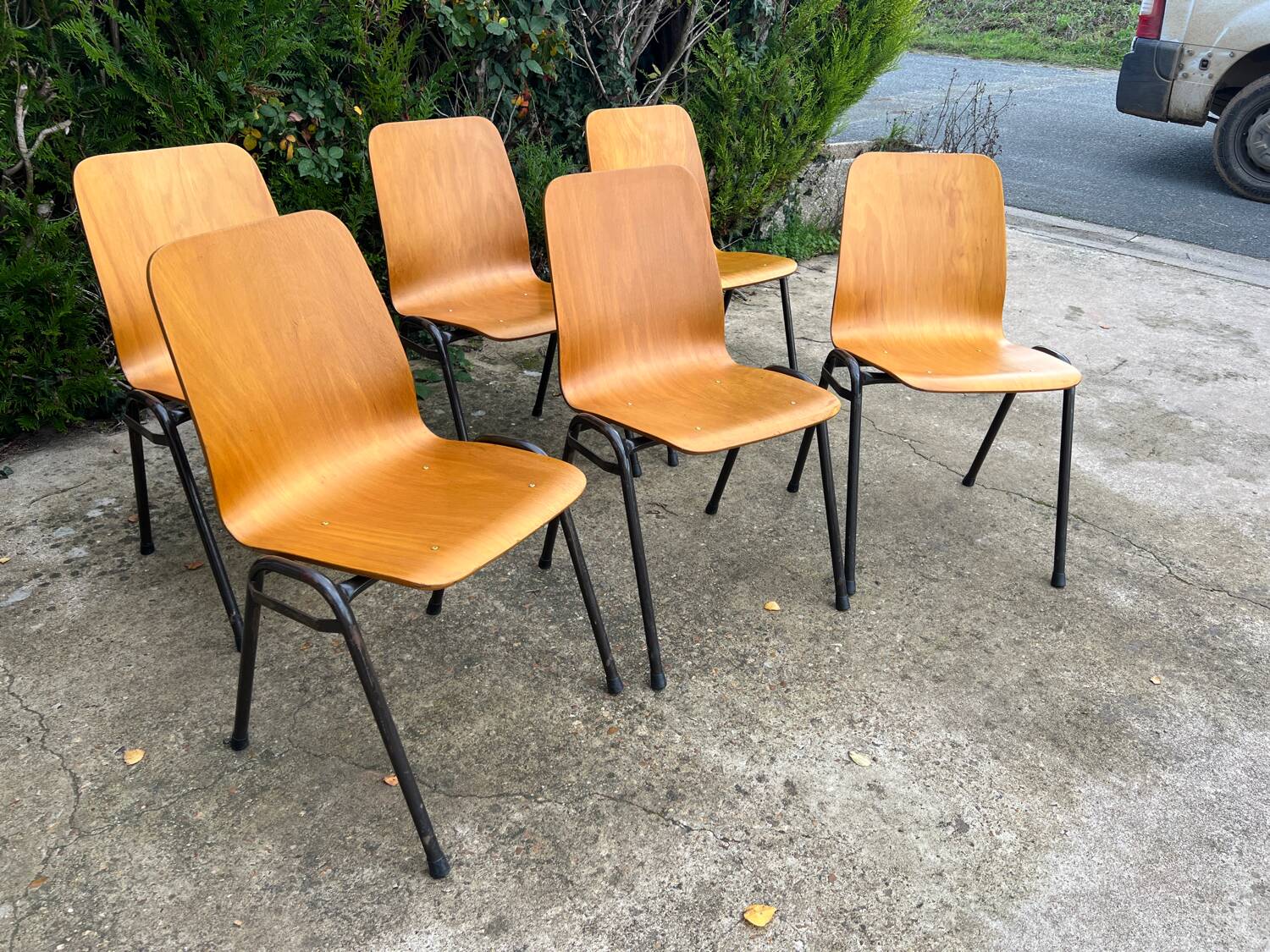 Set of 6 Scandinavian chairs